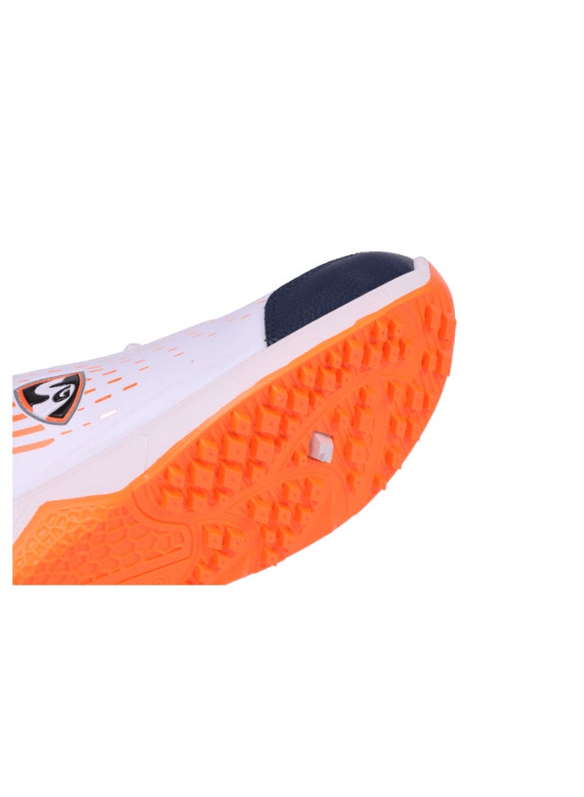 SG YORKER Cricket Shoes (White/Navy/Orange) - UK 6 - Image 3